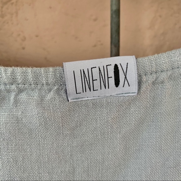 Linenfox Ruffle Bottom Tunic Dusty Blue XS - Picture 8 of 9